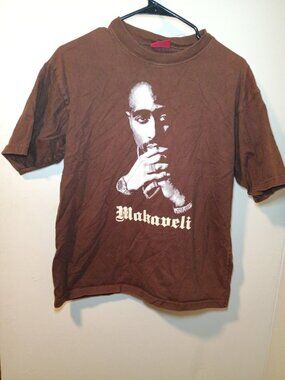 Vintage Y2K Tupac Makaveli Vintage 2Pac  Rap Tee Mens Size Small